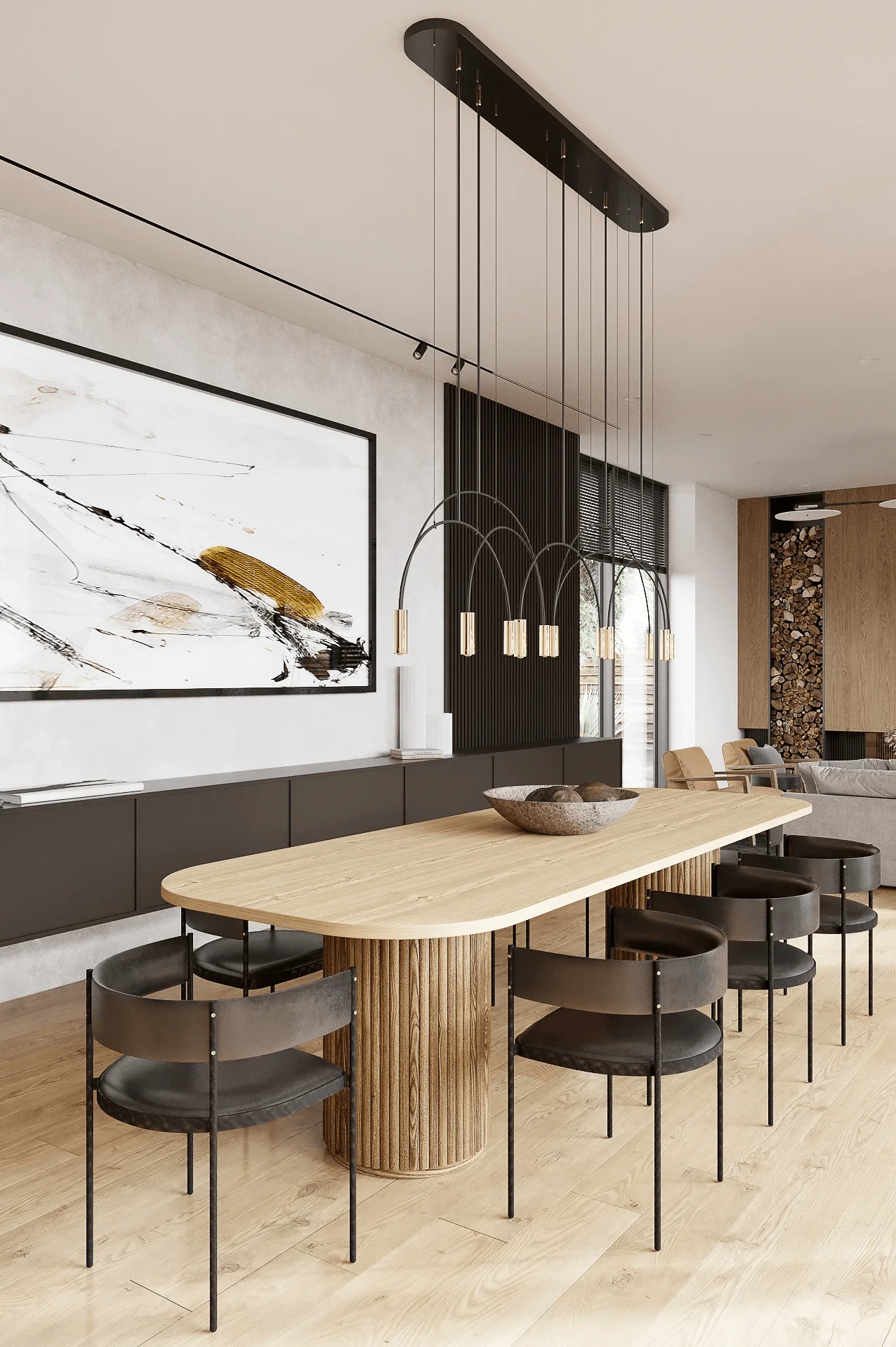 Minimalist Dining Room CGI