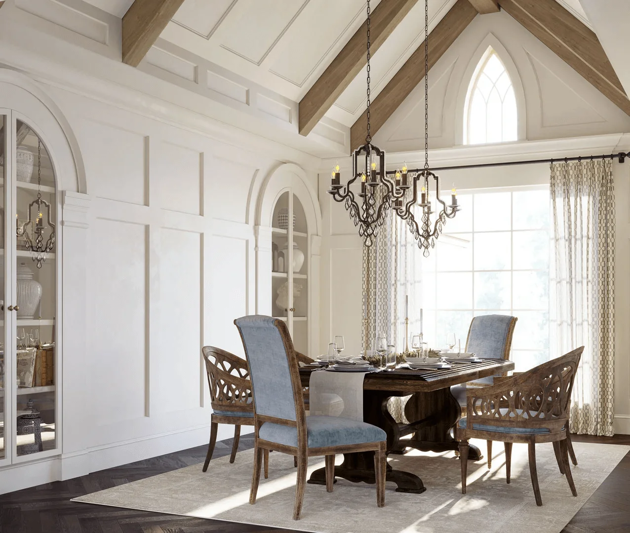 Luxury Dining Room Rendering