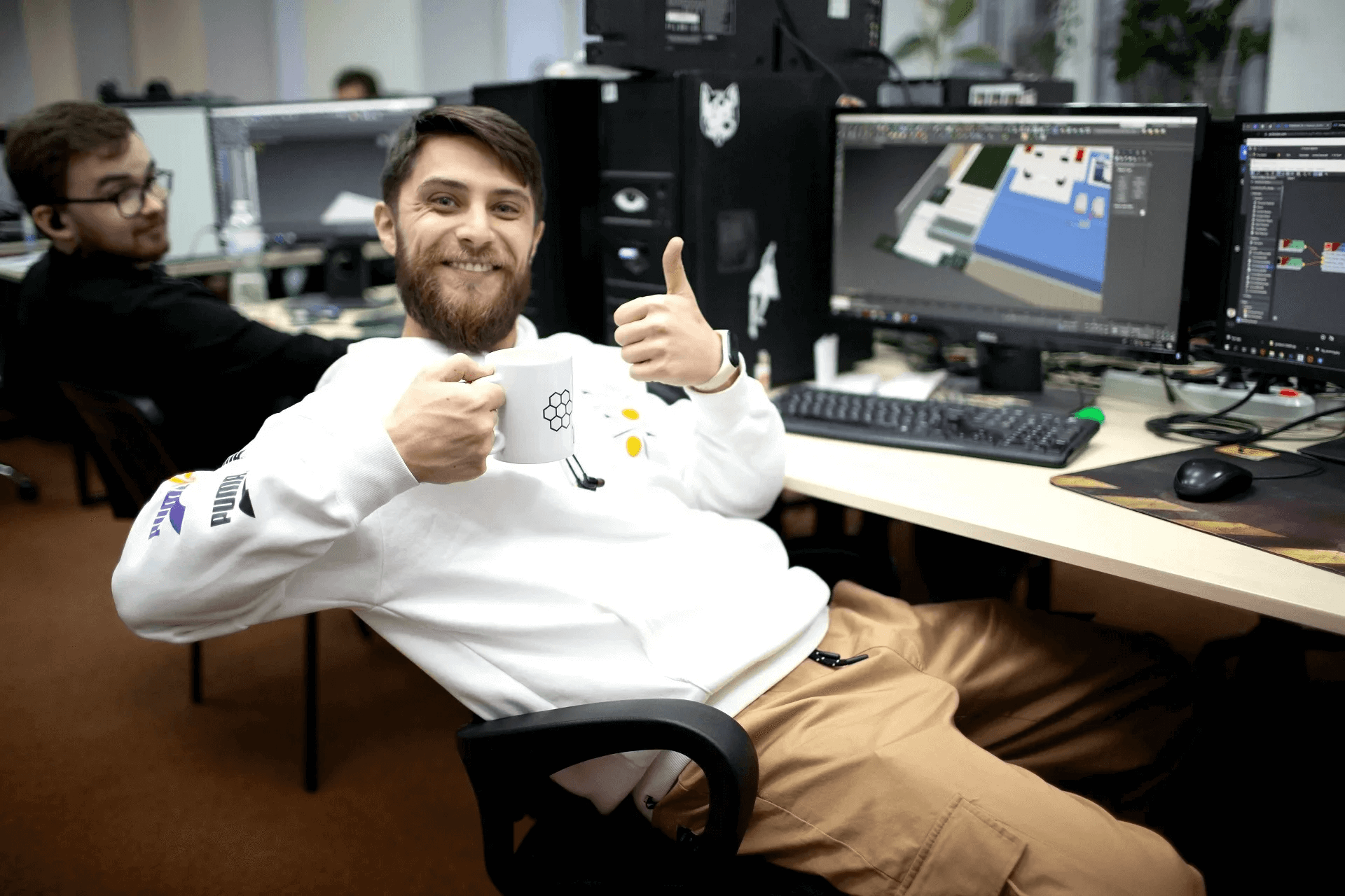 3D Rendering Artist at Work