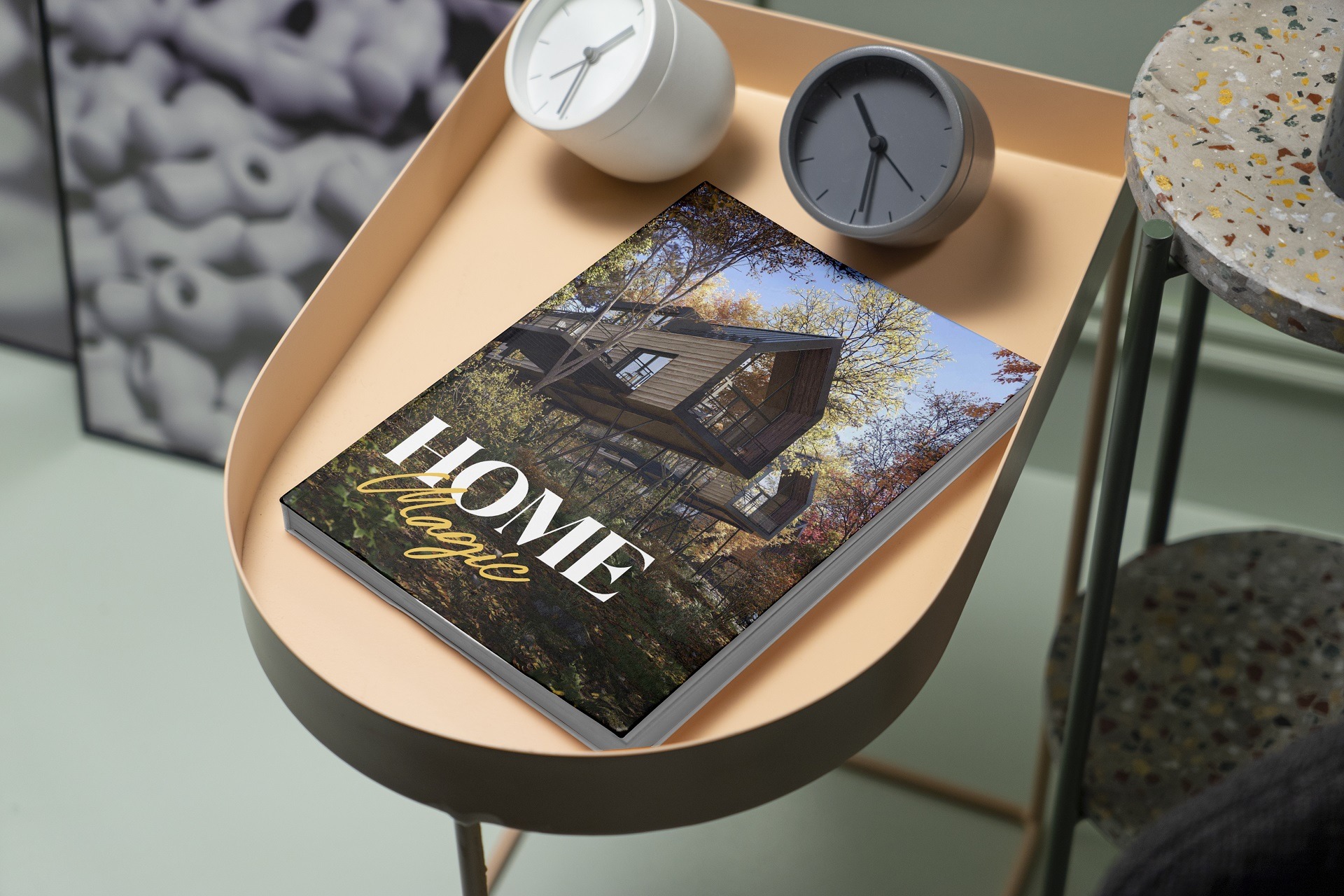 Luxury Property Brochure on a Table