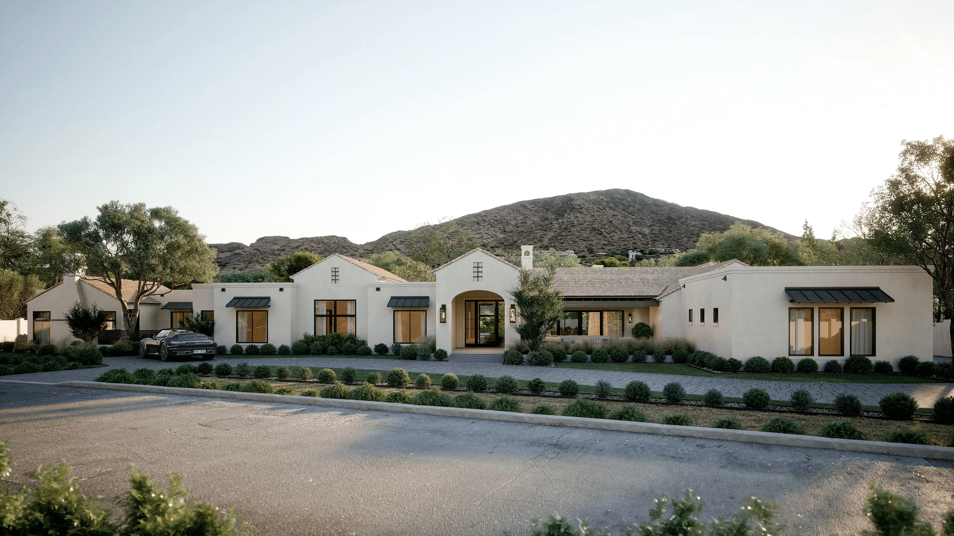 Real Estate Exterior Showcase 3D Rendering
