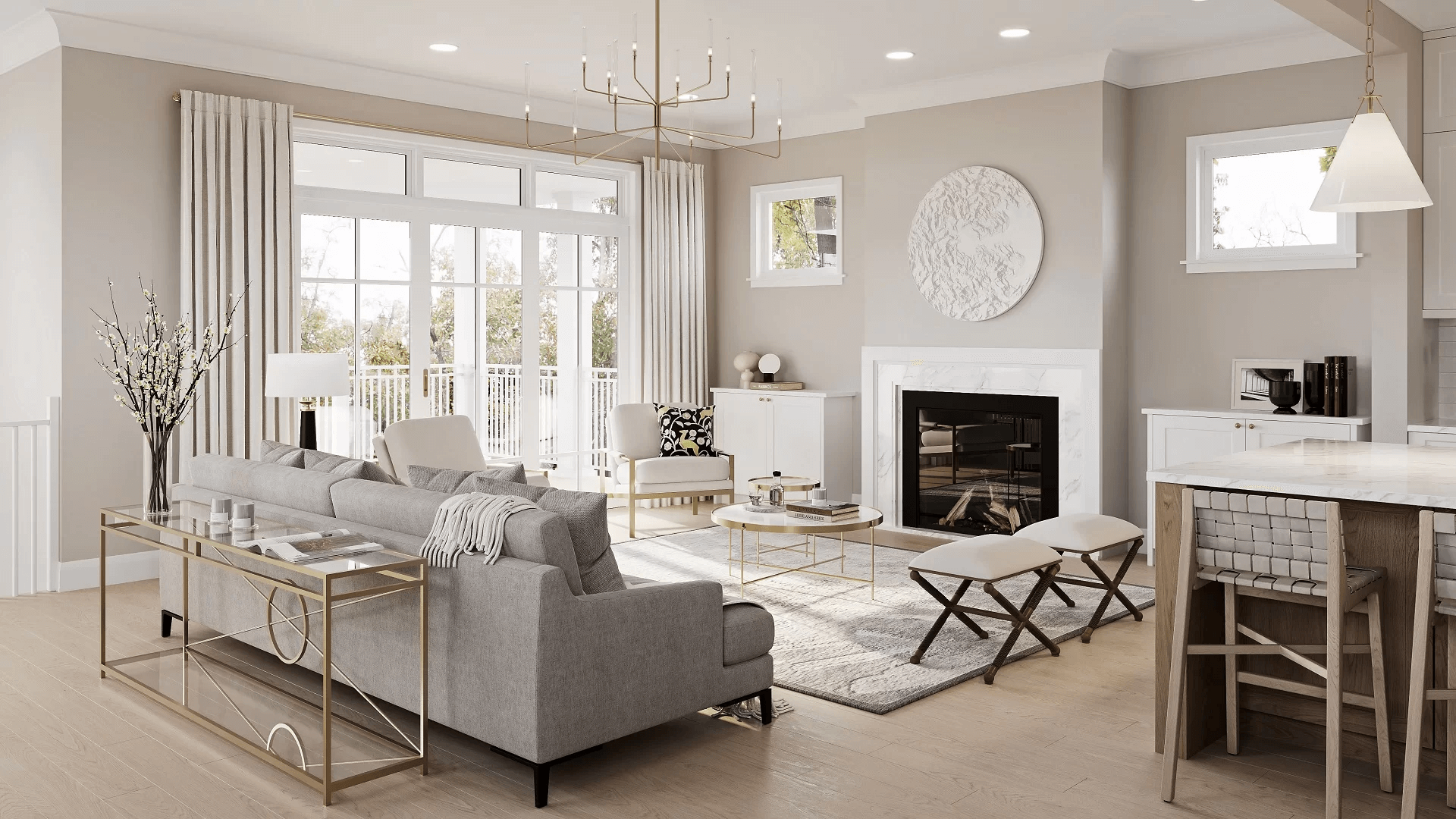 Single-Family Home Interior Rendering