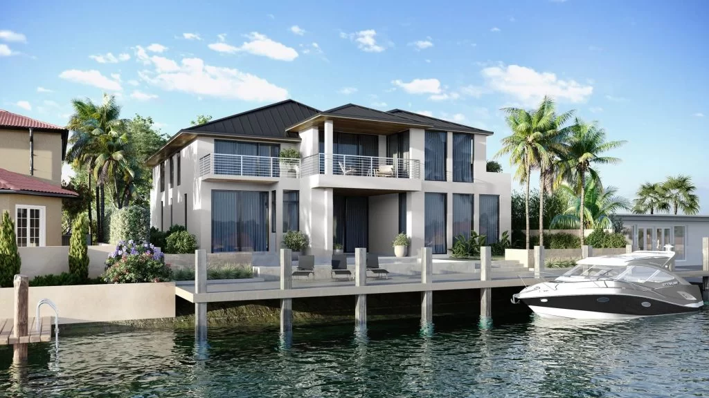 3D Exterior Rendering for a Florida House