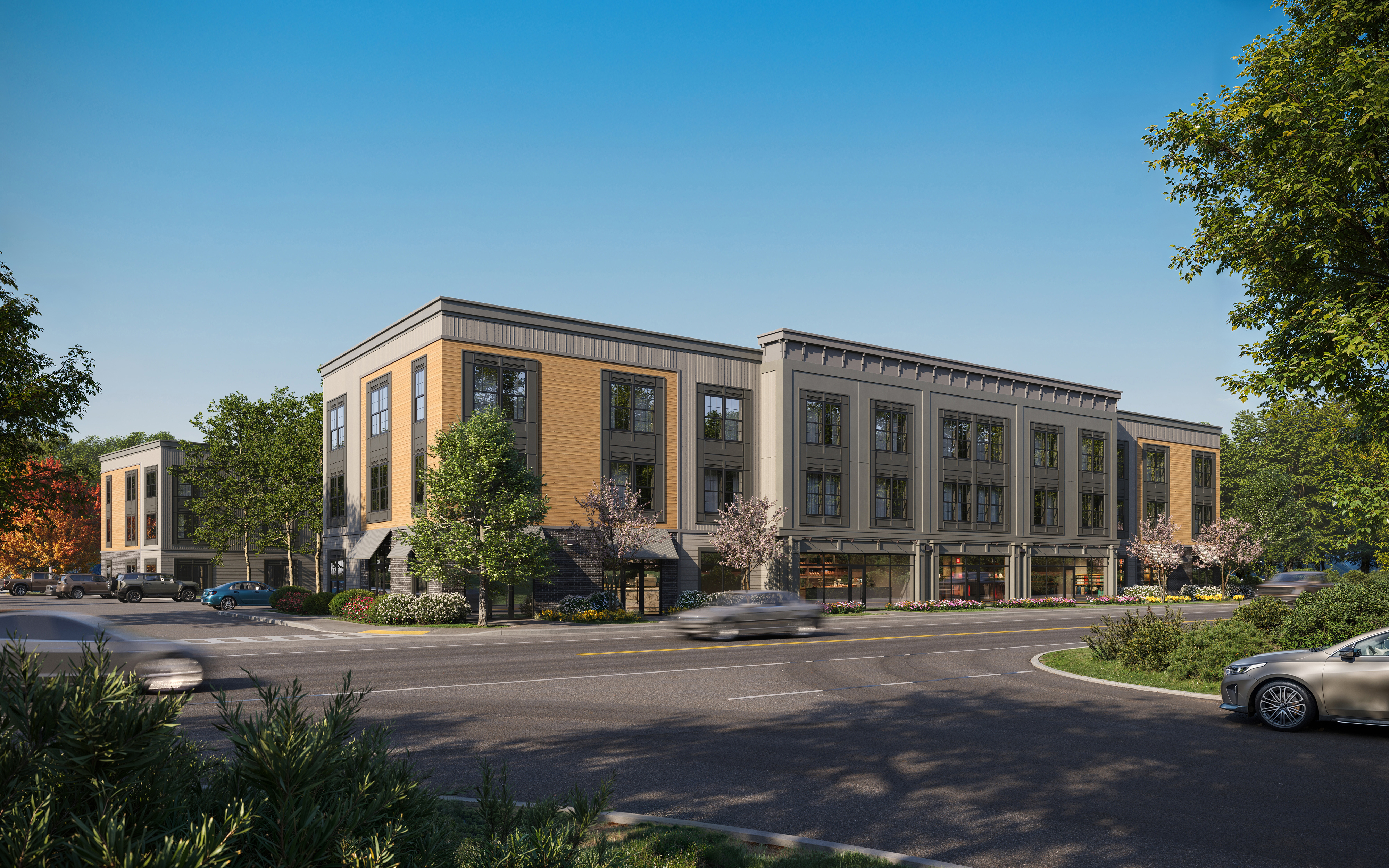 Photoreal Exterior CGI of a Commercial Building