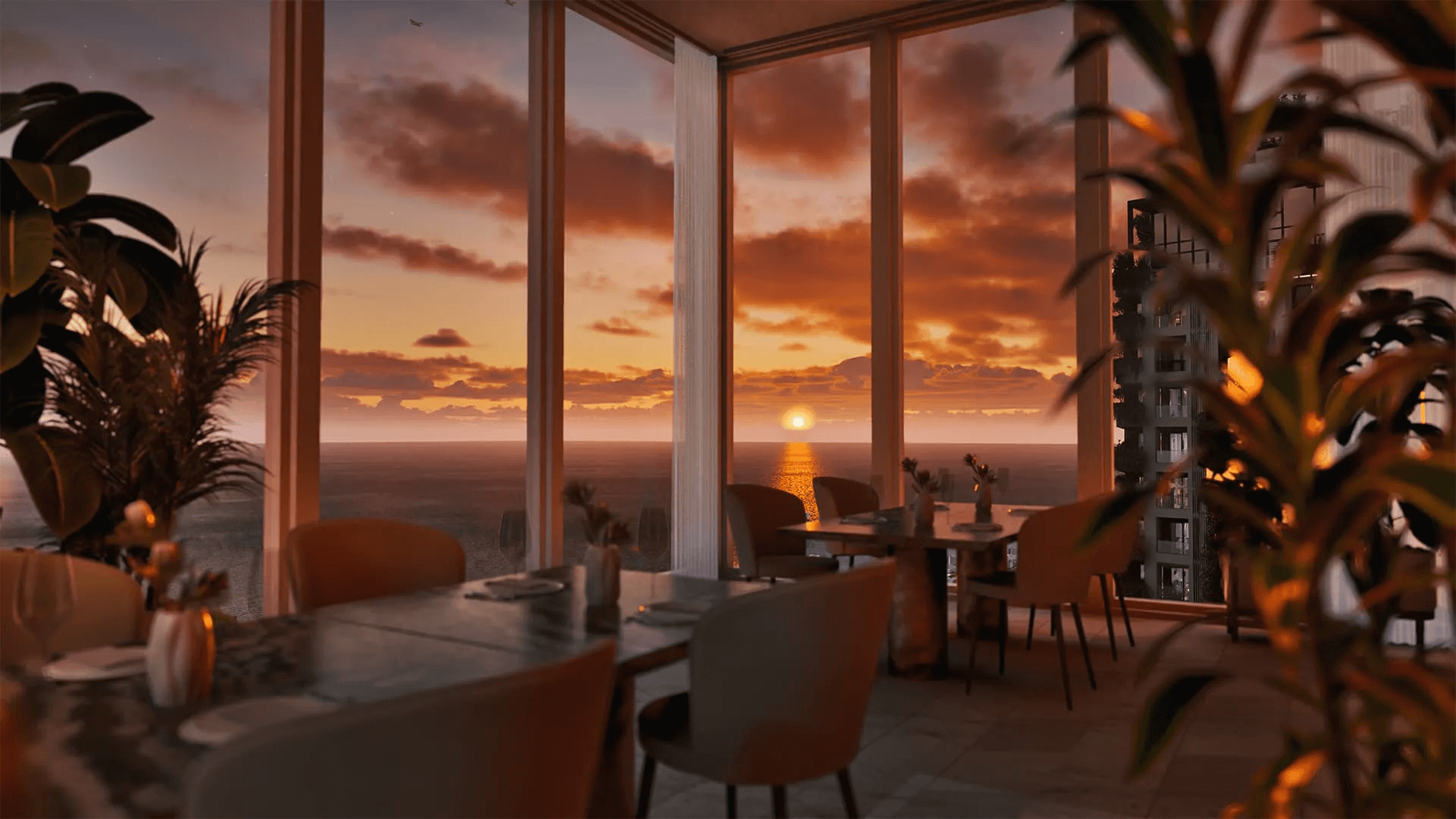 Immersive Property 3D Tour: Sunset Window Views