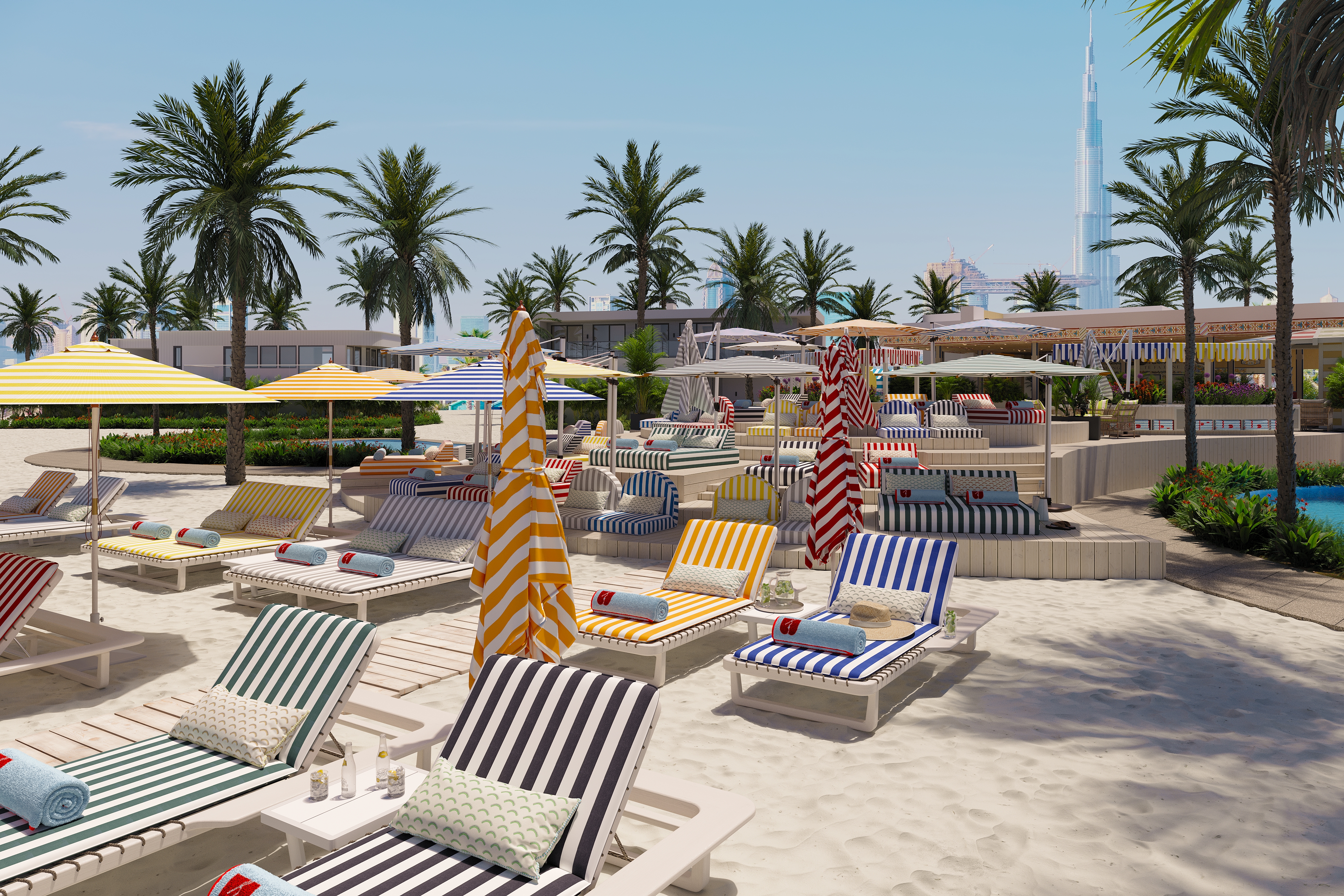 Lifestyle Render for a Resort Beach