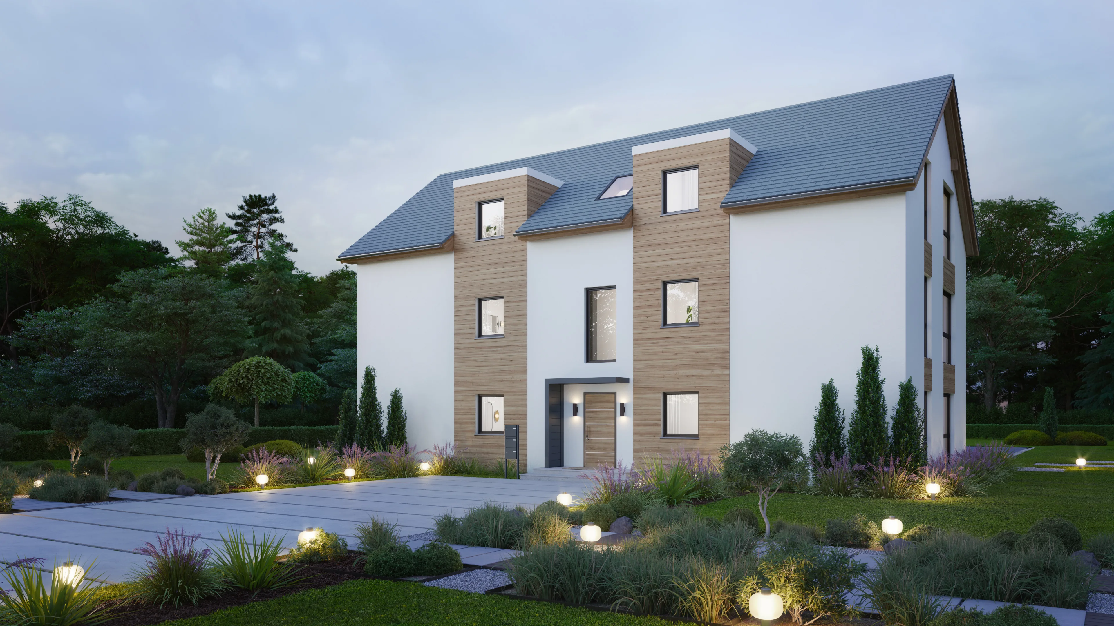 Mansion 3D rendering project