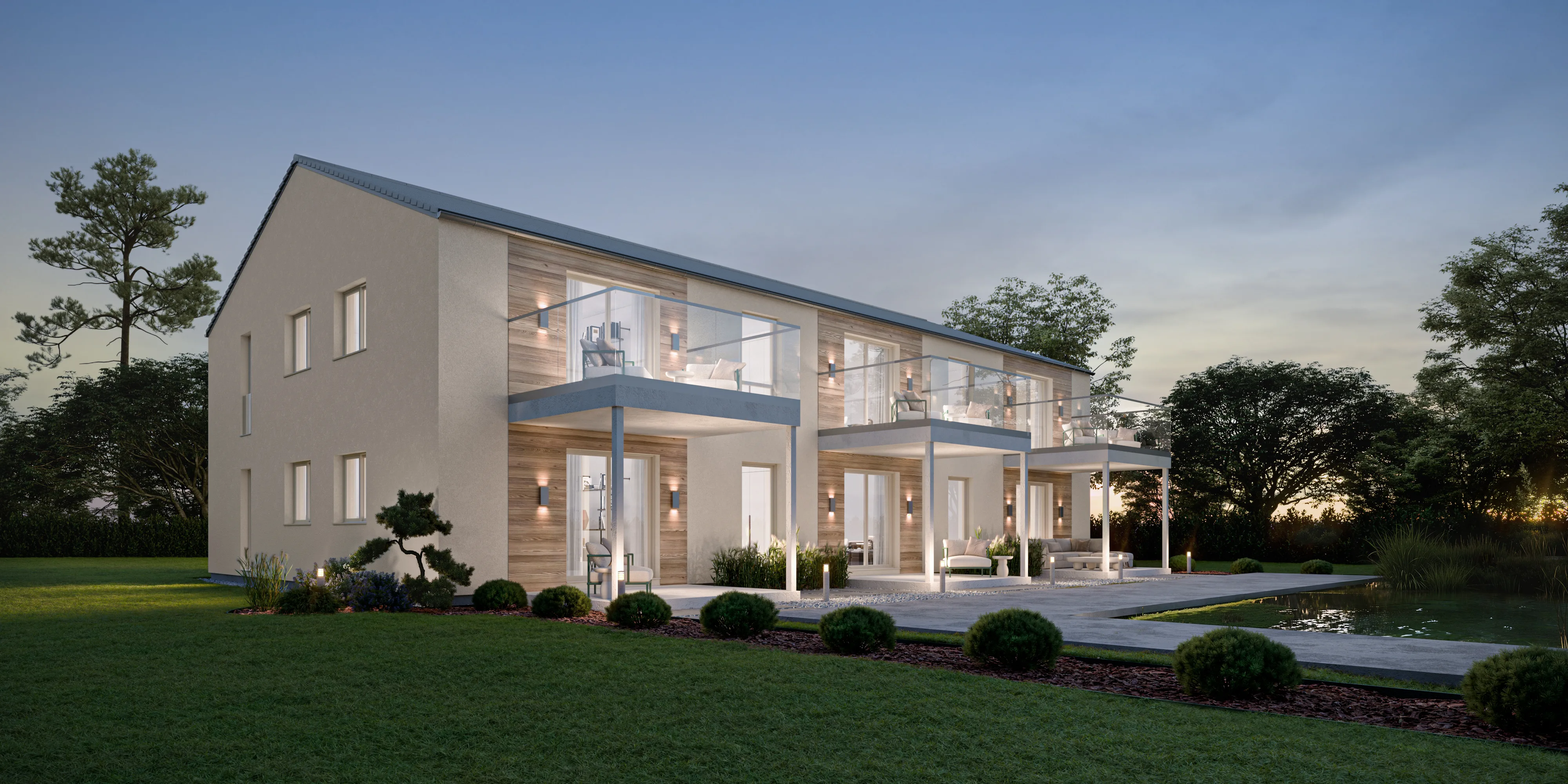 Multi-stored house 3D visualization