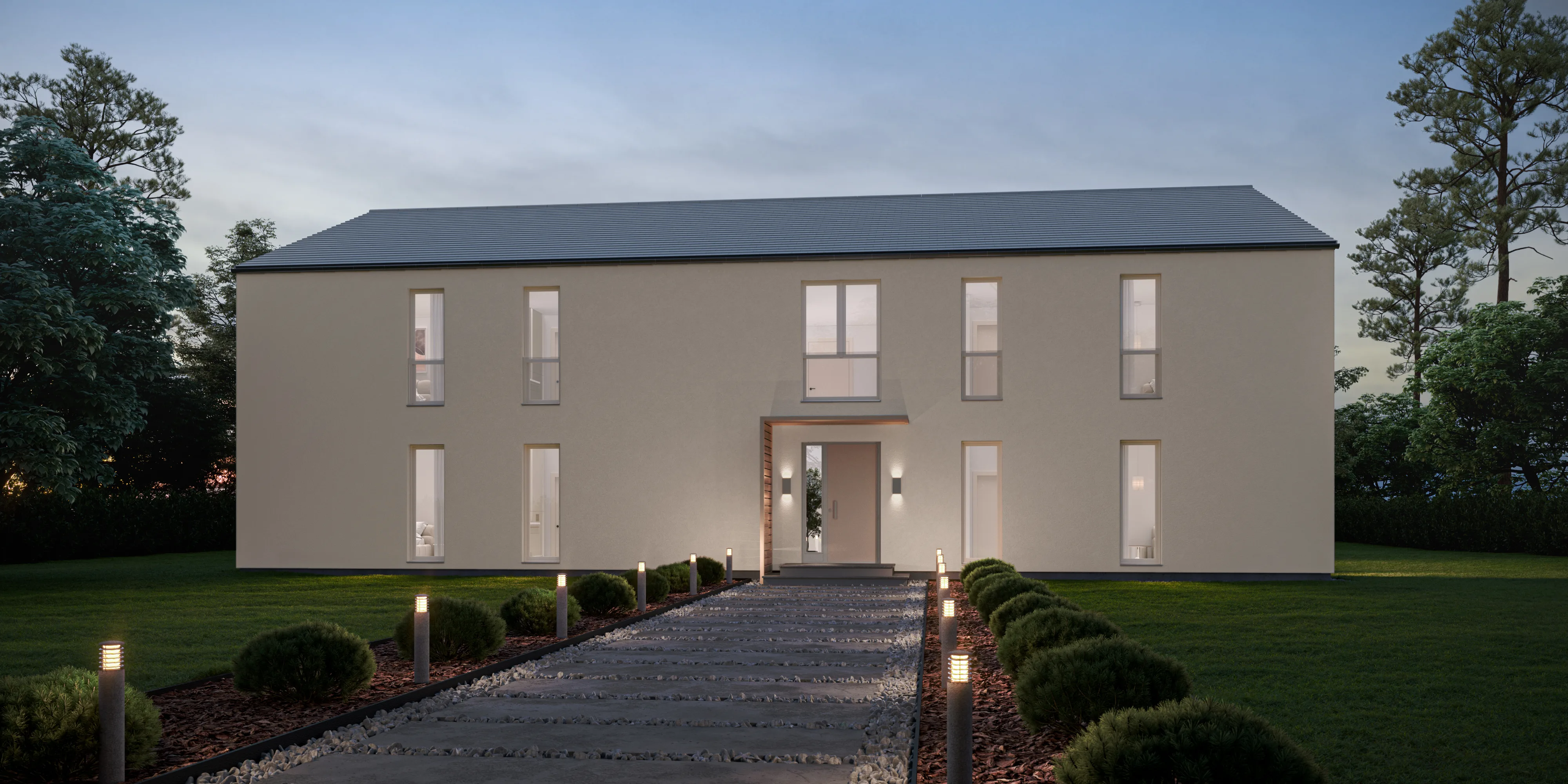 Two-stored house 3D visualization