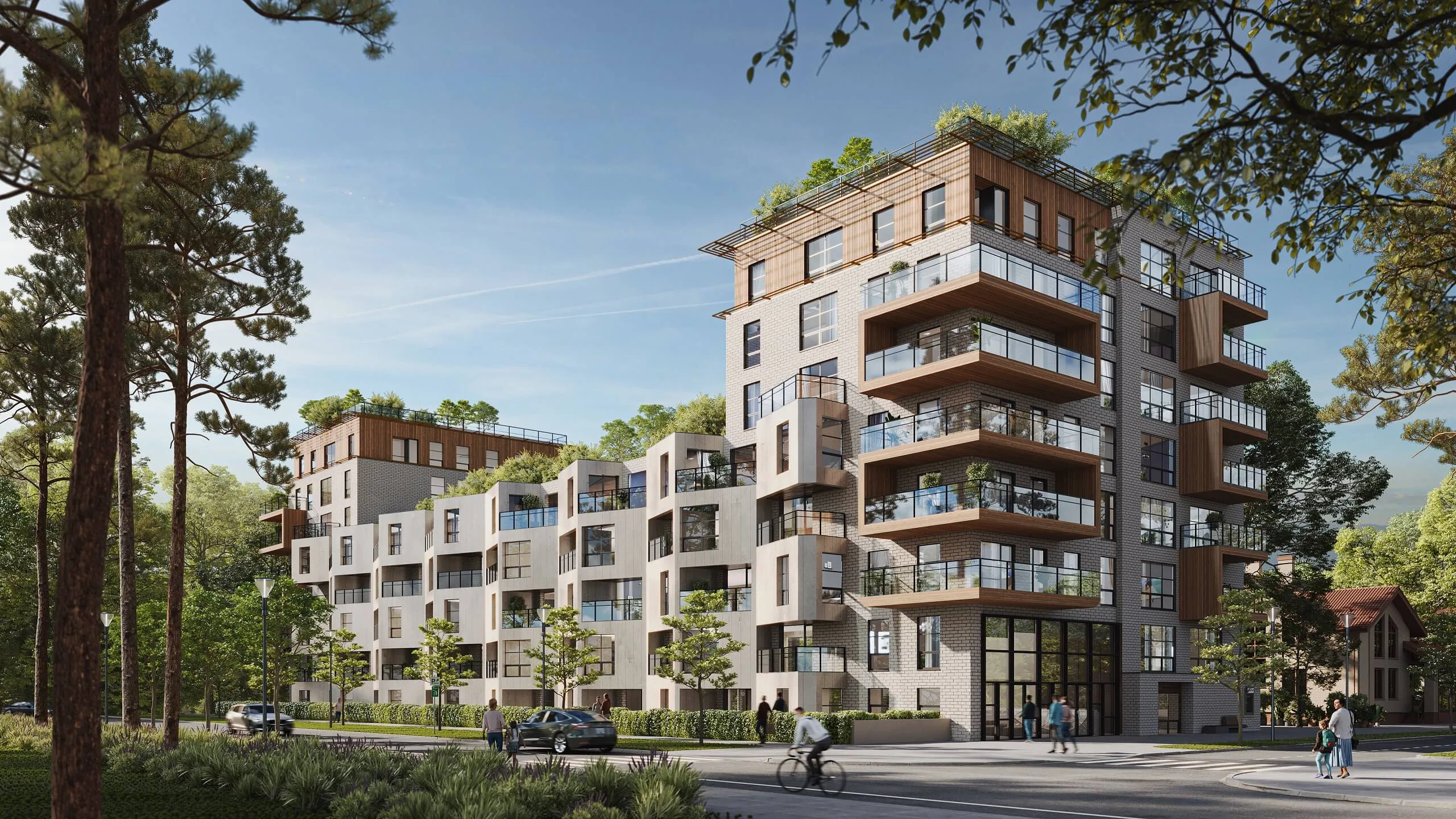 Photorealistic exterior 3D rendering