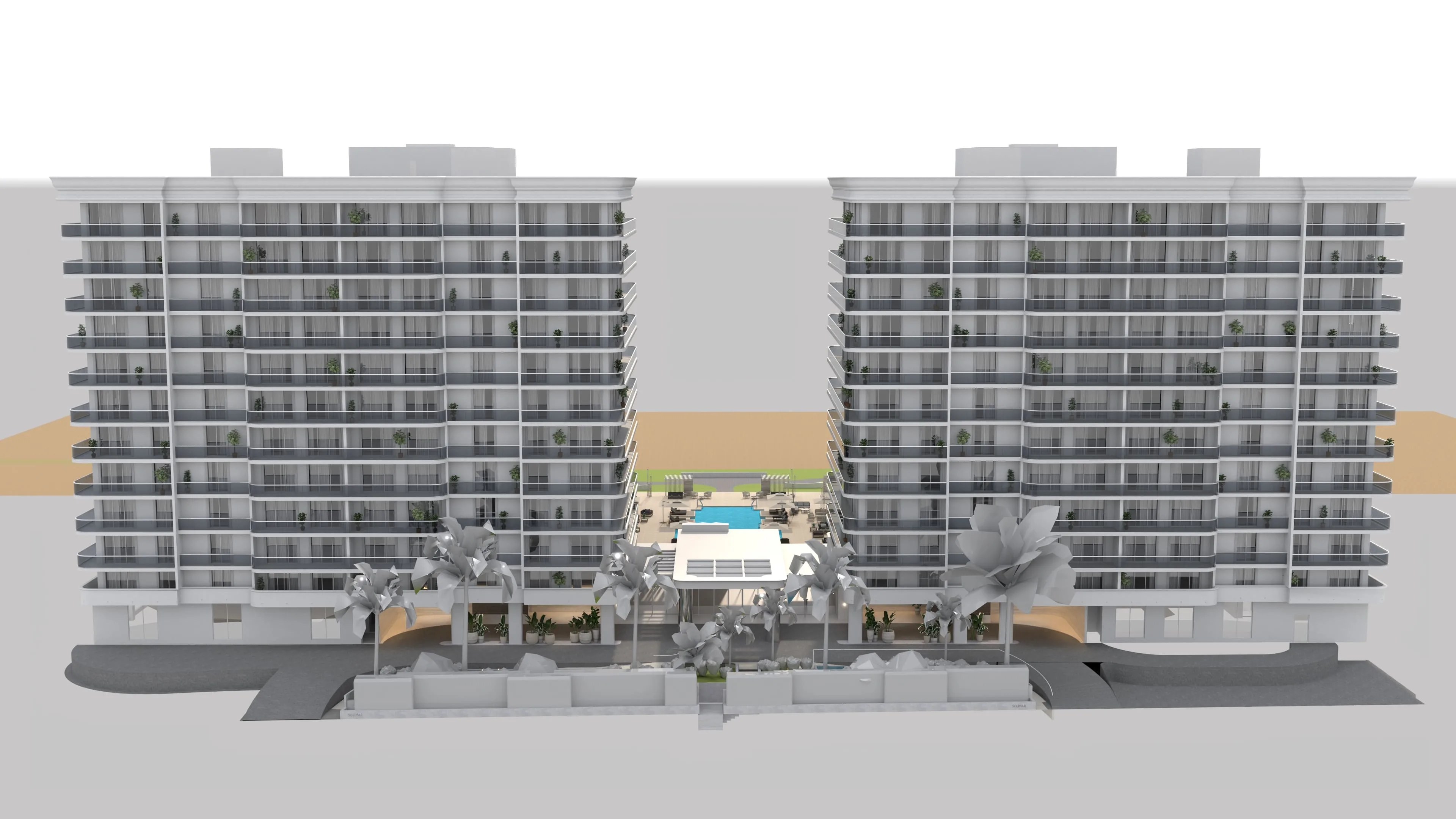 Solimar Towers 3D model