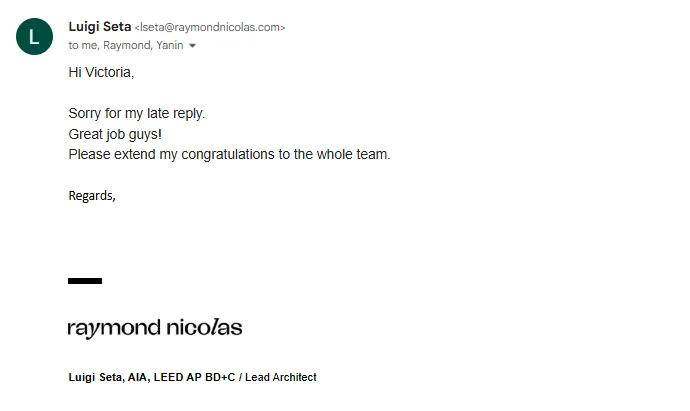 Feedback for the Solimar Towers renovation CGI project