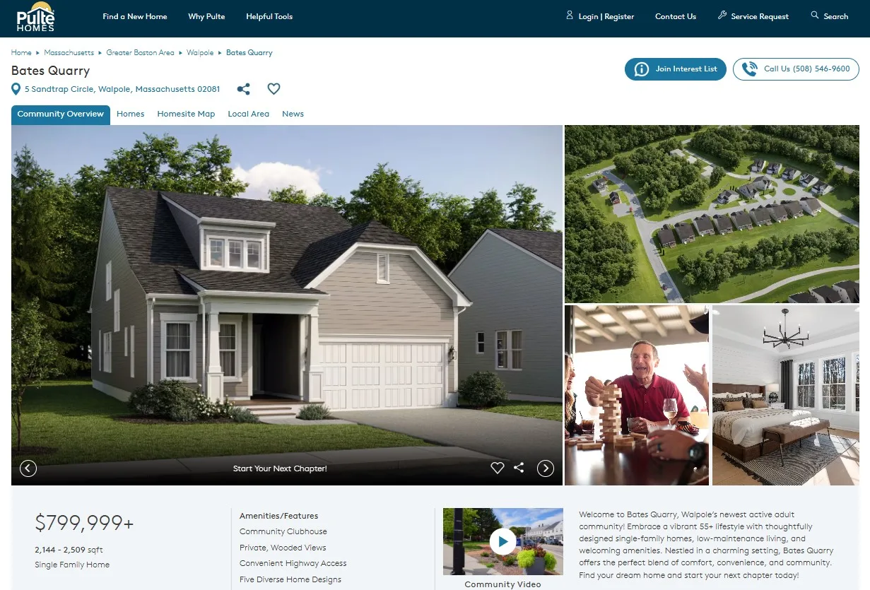 Architectural CGI for Homebuilders on a Website
