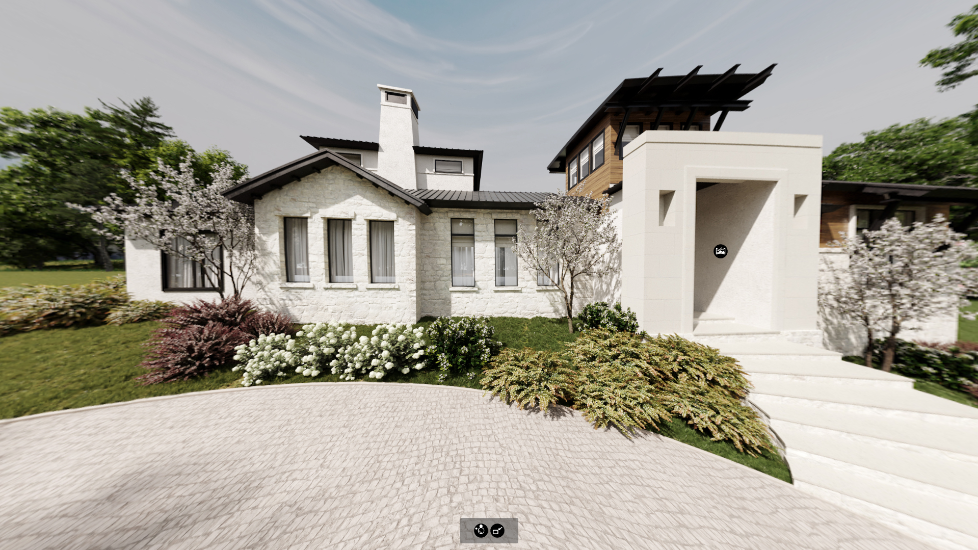 3D virtual tour of a house interior and exterior in the Toronto suburbs