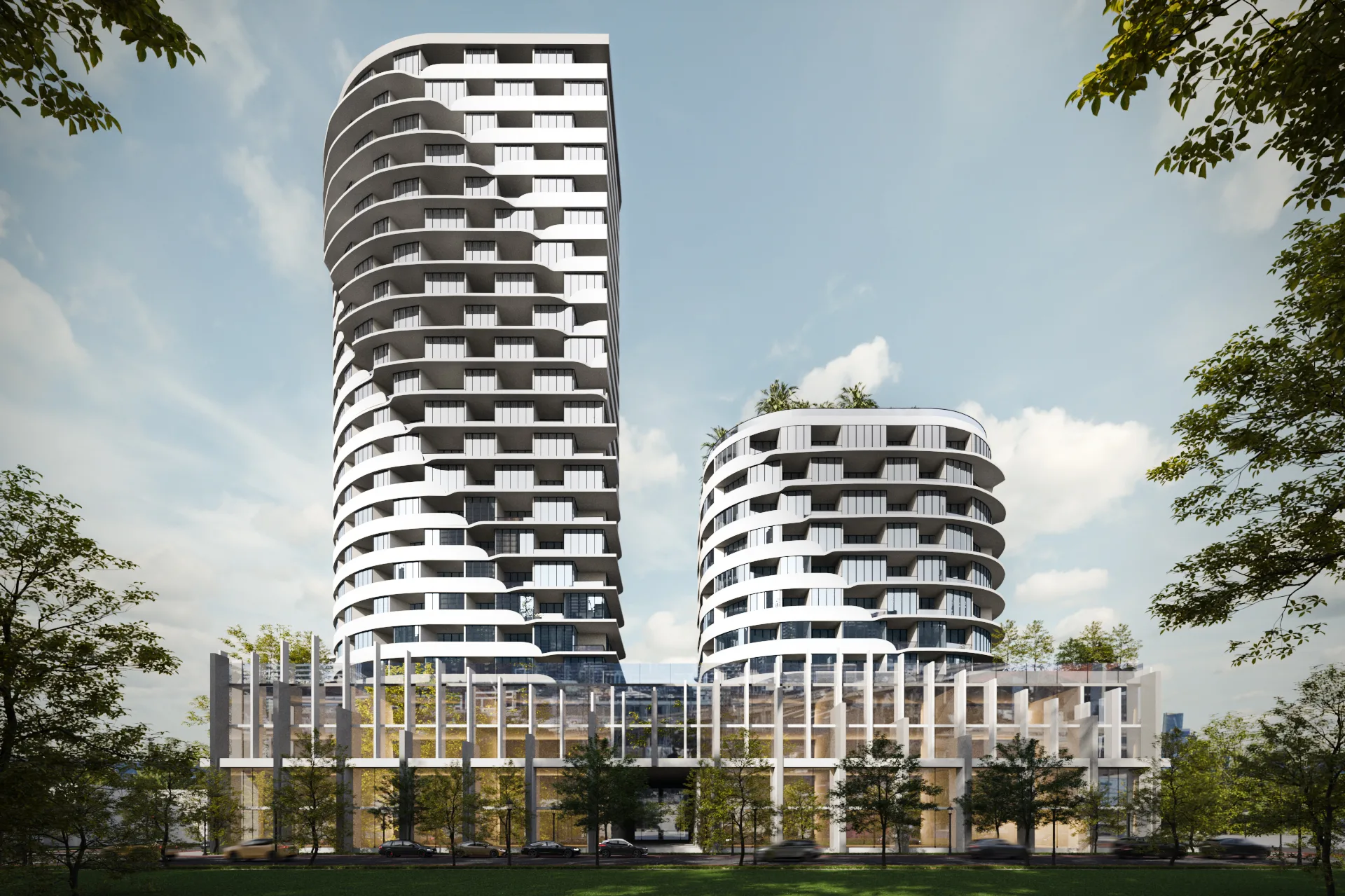 Architectural 3D Visualization for a Building Complex
