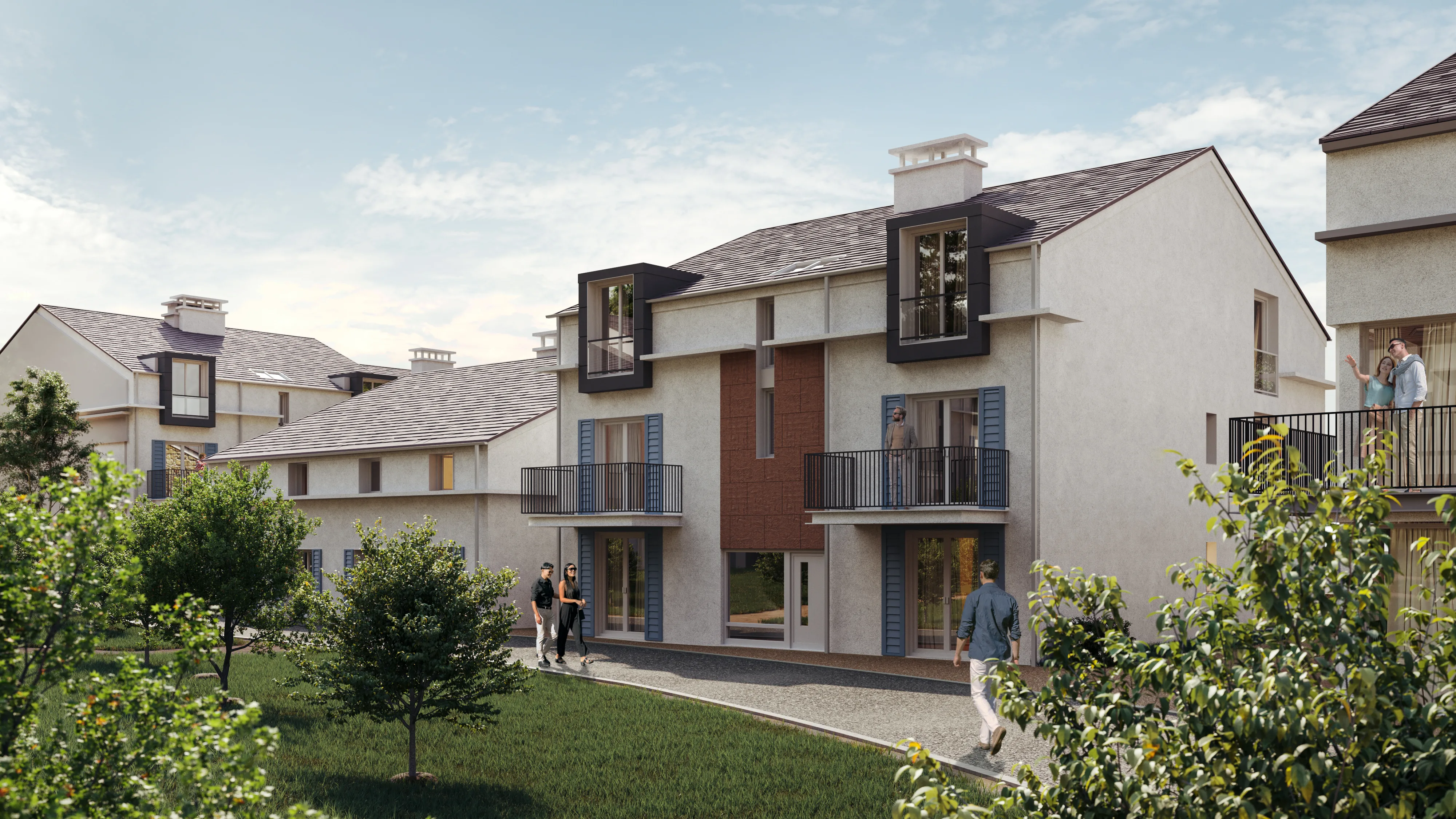 Exterior CGI for Pine Suites Spa Resort in France