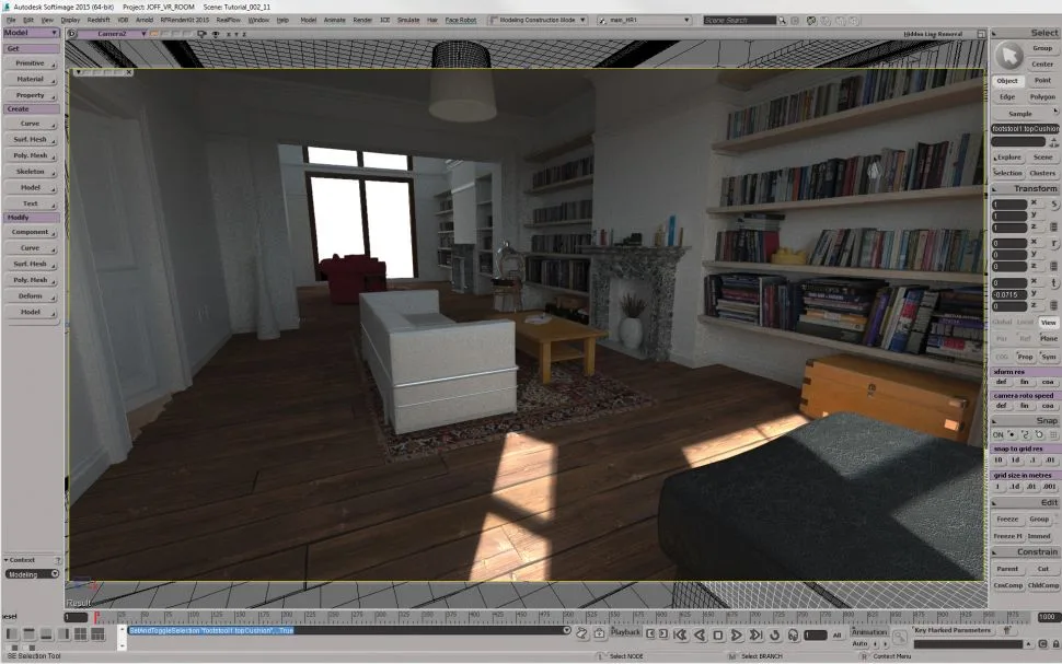 3D rendering in Redshift software