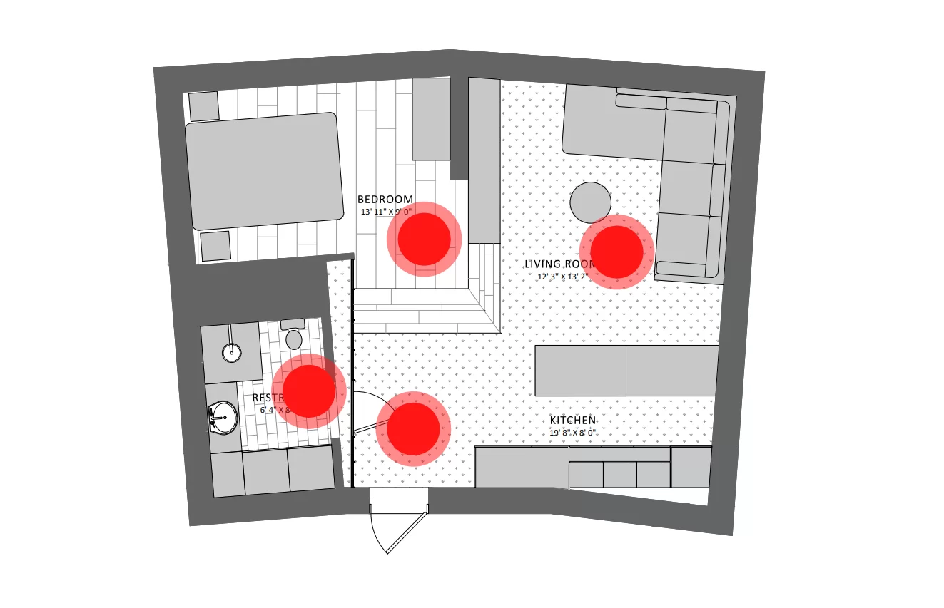 Floor Plan with Hotspot Preferences